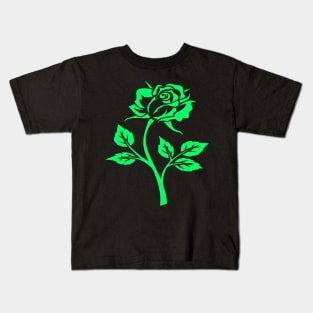 green rose Kids T-Shirt